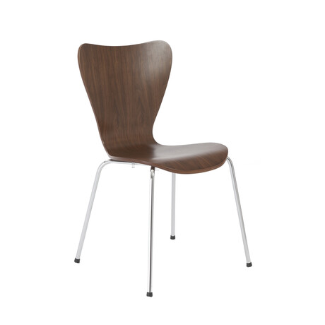 Tendy Pro Stacking Side Chair // American Walnut + Chrome Legs // Set of 4