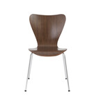 Tendy Pro Stacking Side Chair // American Walnut + Chrome Legs // Set of 4
