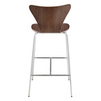 Tendy Bar Stool // American Walnut + Chrome Legs  // Set of 4