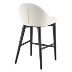 Baruch Counter Stool // Beige + Matte Black Legs   