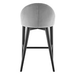 Baruch Counter Stool // Gray + Matte Black Legs