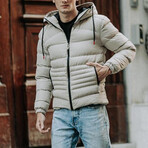 Puffer Jacket // Creamy (M)