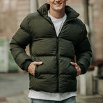 Puffer Down Jacket // Khaki (XS)