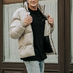 Puffer Down Jacket // Creamy (M)