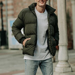 Puffer Down Jacket // Khaki (L)