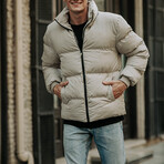 Puffer Down Jacket // Creamy (L)