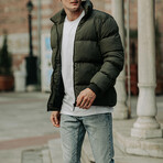 Puffer Down Jacket // Khaki (L)