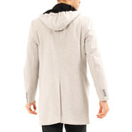 Hooded Coat // Beige (M)