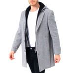 Hooded Coat // Gray Melange (4XL)