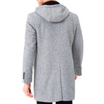 Hooded Coat // Gray Melange (4XL)