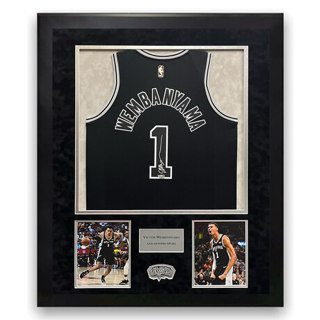 Victor Wembanyama // San Antonio Spurs // Autographed Jersey + Framed