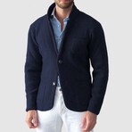 Knit Blazer // Navy Blue (XL)