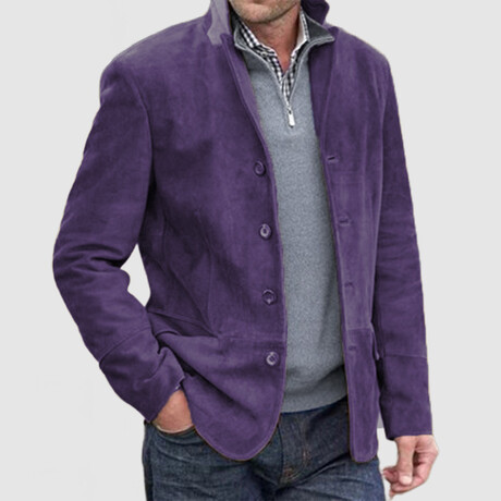 Button Jacket // Purple (XS)
