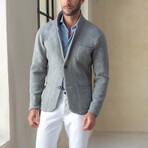 Knit Blazer // Gray (L)