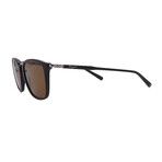 Ferragamo Mens SF910S 001 Pilot Sunglasses // Black + Brown