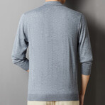 Long Sleeve Polo Shirt // Soot (XS)