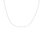 18K Yellow Gold + 18k White Gold Diamonds by The Yard Necklace // 30" // New