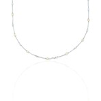 18k Yellow Gold + 18k White Gold Diamonds by The Yard Necklace I // 20" // New