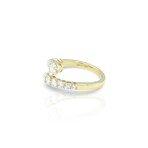 18K Yellow Gold Diamond Ring // Ring Size: 6.5 // New