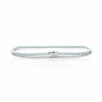 18K White Gold Diamond Tennis Bracelet // 7.5" // New