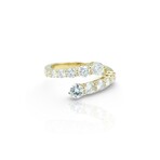 18K Yellow Gold Diamond Ring // Ring Size: 6.5 // New