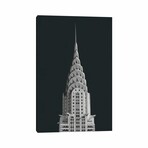 Chrysler Building On Black By Wild Apple Portfolio (26"H x 18"W x 1.5"D)