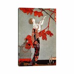 1914 Oriental Red By George Barbier (26"H x 18"W x 1.5"D)