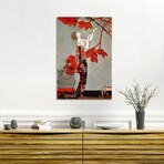 1914 Oriental Red By George Barbier (26"H x 18"W x 1.5"D)