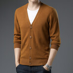 V-Neck Cardigan // Orange (XS)