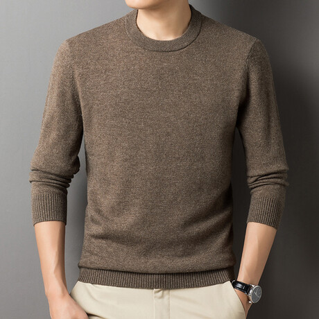 Crewneck Pullover // Style 2 // Camel (XS)