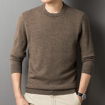 Crewneck Pullover // Style 2 // Camel (S)