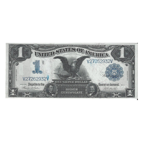 1899 $ 1 Black Eagle Silver Certificate "side" # 932