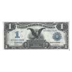 1899 $ 1 Black Eagle Silver Certificate "side" Fancy Serial Number # 782