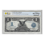 1899 $ 1 Black Eagle Silver Certificate PCGS 66 PPQ # 425