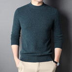 Mini Mock Neck Sweater // Dark Blue (XS)