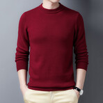 Crew Neck Sweater // Style 2 // Red (XS)
