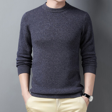 Crew Neck Sweater // Style 2 // Gray (XS)