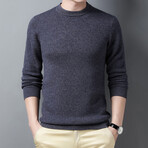 Crew Neck Sweater // Style 2 // Gray (XS)