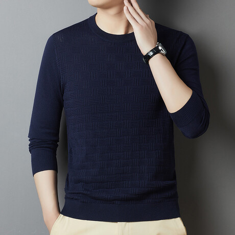 Knit Sweater // Navy Blue (XS)