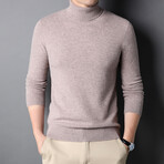 Solid Turtleneck Sweater // Camel (XS)