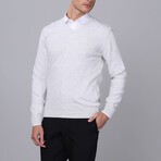 V Neck Pullover // Ecru Melange (S)