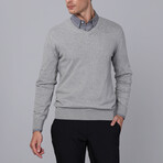 V-Neck Pullover // Gray Melange (S)