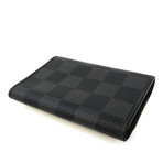 Louis Vuitton // Damier Leather Key Case // Damier Graphite // Pre-Owned
