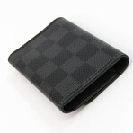 Louis Vuitton // Damier Leather Key Case I // Damier Graphite // Pre-Owned
