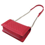 Chanel // Leather Boy Chanel Shoulder Bag // Red // Pre-Owned