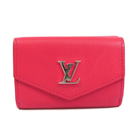 Louis Vuitton // Leather Portefeuille Tri-Fold Lock Wallet // Hot Rose // Pre-Owned