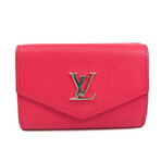 Louis Vuitton // Leather Portefeuille Tri-Fold Lock Wallet // Hot Rose // Pre-Owned