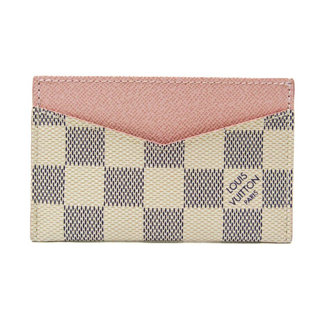 Louis Vuitton // Damier Azur Card Case // Rose Ballerine // Pre-Owned
