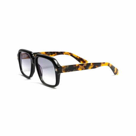 The Master // Men's Square Sunglasses // Black + Havana