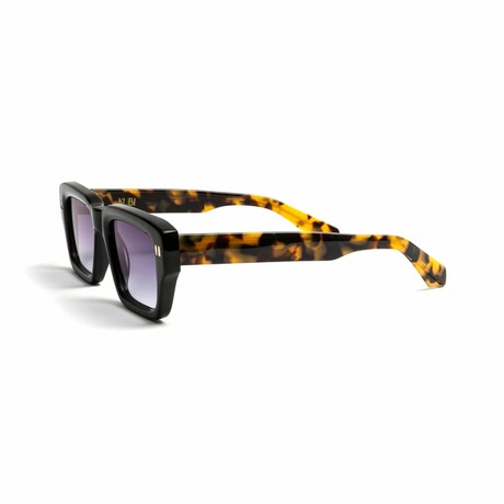 The Player // Men's Rectangular Sunglasses // Black + Havana